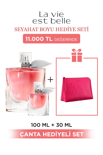 Lancome La Vie Est Belle トラベル限定セット Lancome La Vie Est Belle Büyük Boy & Seyahat Boy Kadın Parfüm Seti