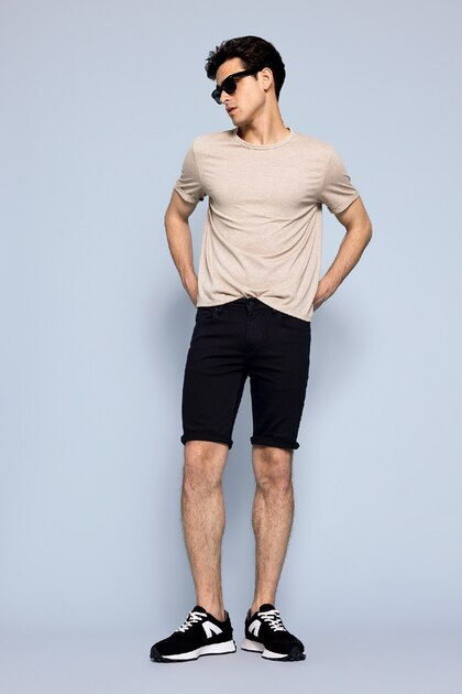 Super Skinny Fit Extra Skinny Fit Regular Waist Extra Skinny Leg Bermuda Shorts A5037ax23sm