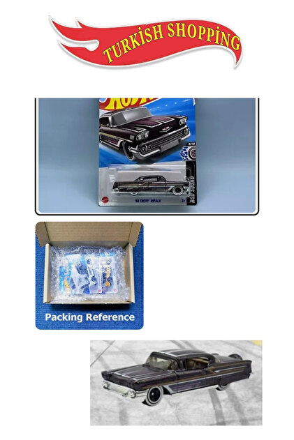希少レアヴィンテージ1964年 宇宙探査 セット 6枚 HOT WHEELS 1:64 Ölçek 2025 Case 58 Chevy İmpala - Fiyatı, Yorumları