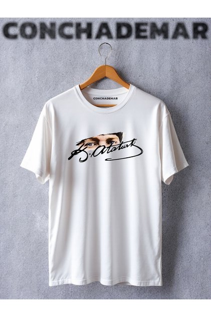 Atatürk İmzalı Baskılı Oversize Tshirt