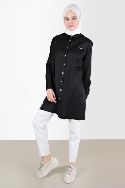 Buttoned Tunic with Quick Look 42535