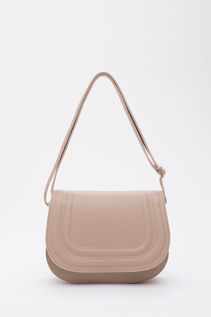 Mink Shk93 Faux Leather 2 Compartments Adjustable Strap Arm And Shoulder Bag L:15 E:23 W:6 Cm