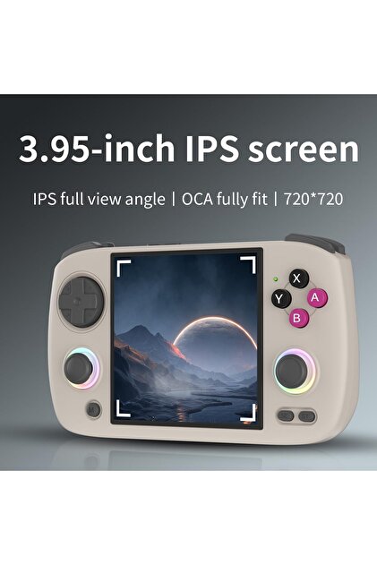 ANBERNIC RG Cubexx Taşınabilir Oyun Konsolu, 3.95 inç IPS ekran