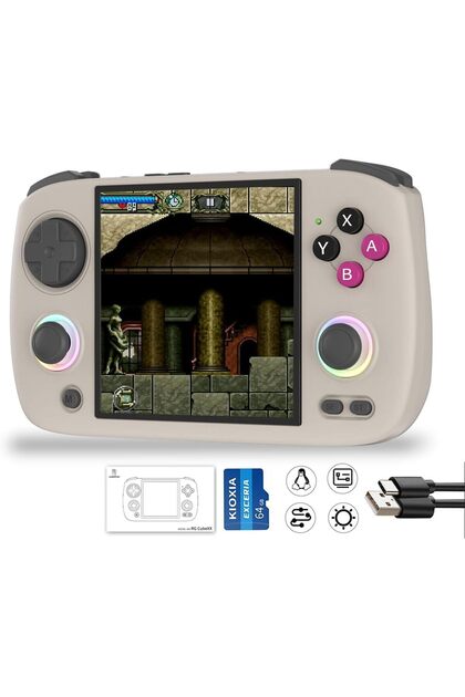 ANBERNIC RG Cubexx Taşınabilir Oyun Konsolu, 3.95 inç IPS ekran