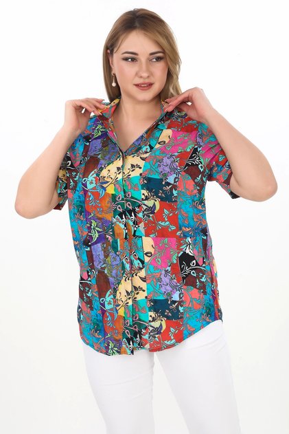 Viscose 1St Quality Anti-Sweat Plus Size Women's Shirt