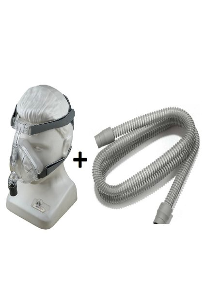 Cpap\bpap Maske,full Face Maske ,ağız Burun Maske+ HORTUM '' L Beden''