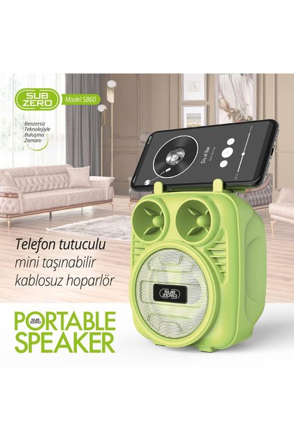 Portable Speaker Sb60 Bluetooth Hoparlör