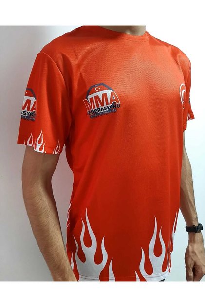 Tişört MMA Türkiye Baskılı Kırmızı