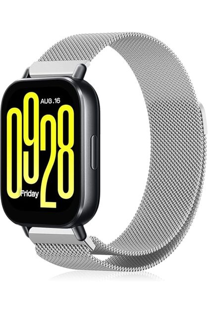 Xiaomi Redmi Watch 5 Active / Watch 5 Lite Uyumlu Metal Hasır Örgü Mıknatıslı Akıllı Saat Kordonu