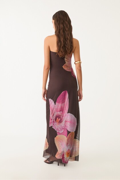 stradivarius off shoulder dress Stradivarius Off-the-shoulder floral dress- Trendyol