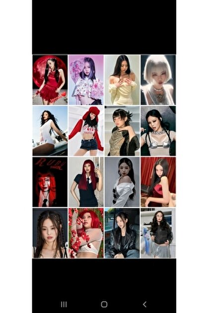 owl bag KPOP- Blackpink - Lisa tasarımlı desenli 16 ' lı fotokart