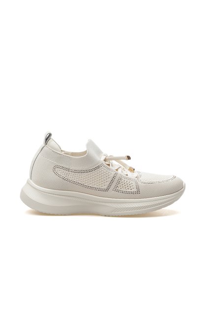 Woman stone detailed sneaker daily shoes 25y 25y308 z beige