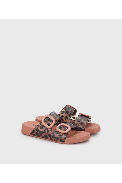 S10336 Habana Brillo Leopar Terlik