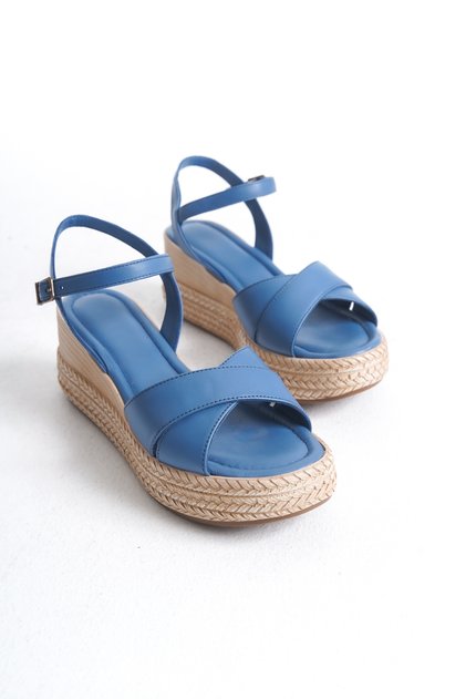 Genuine Leather Soft Sole Wedge Heel Sandals