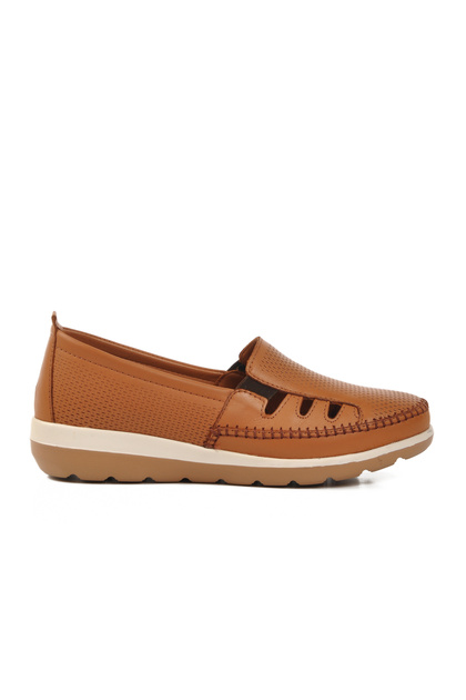 Tan Genuine Leather Anatomical Women's Casual Shoes Z110 Z