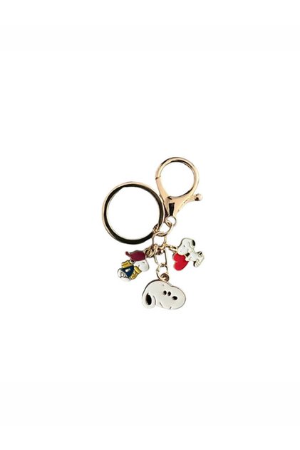 Snoopy Metal Charm Keychain