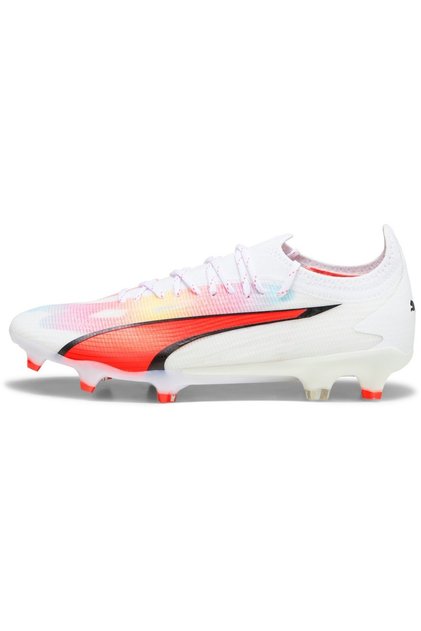 Μποτάκια ποδοσφαίρου Puma King Ultimate Fgag Firm Artificial Ground Σφήτες ποδοσφαίρου, Λευκό, Γυναικεία
