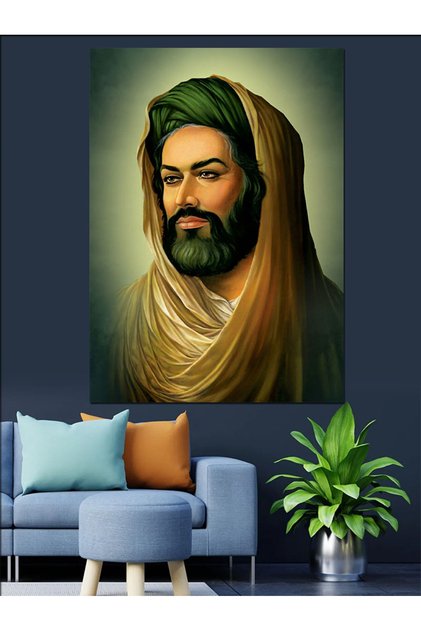 Hz Ali Dekoratif Kanvas - Mdf Ahşap Tablo