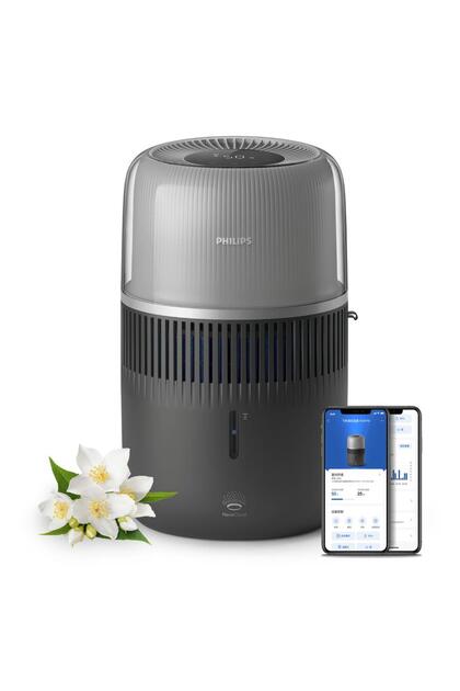 Umidificator de aer Philips Seria 5000 HU5710/03, 4.5 l, Mod QuickDry (Gri)
