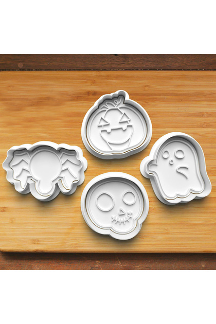 Halloween Halloween Ghost Spider Pumpkin Hortlak Cookie Mold and Sugar Dough Mold