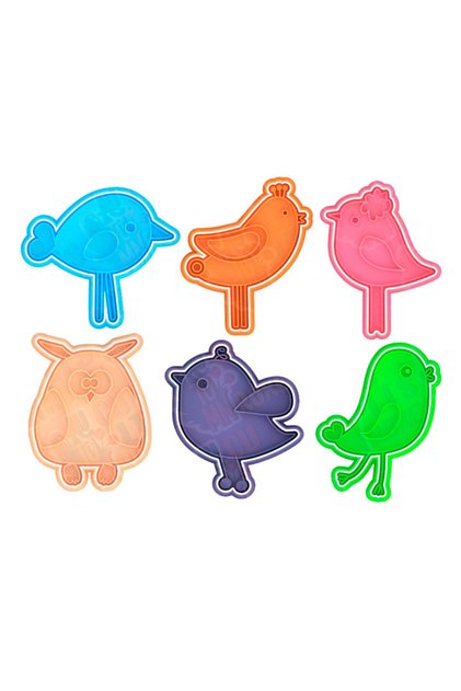 Cute Birds Cookie Mold and Sugar Dough Mold Set with 6 Different Birds