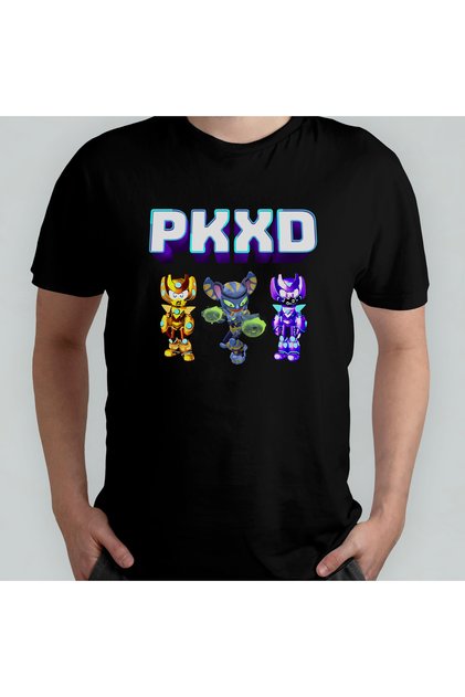 Pk Xd Fun, Friendship & Games Pkxd Unisex 100% Cotton Crew Neck T-Shirt Model 4
