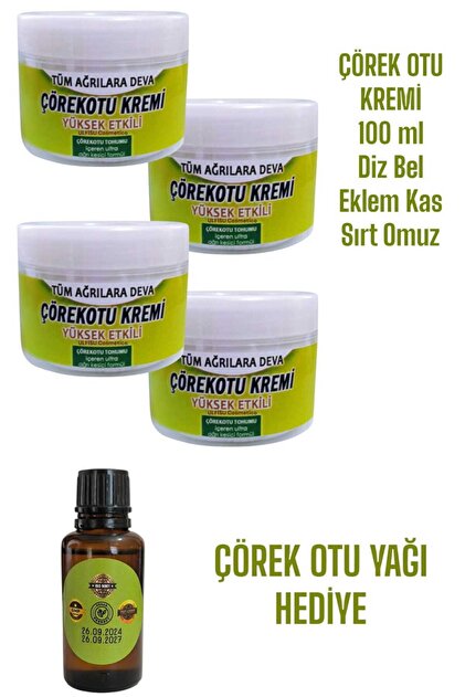 MEM Bravia Çörek Otu Kremi 4lü 100ml Set - Ağrılarınız Için