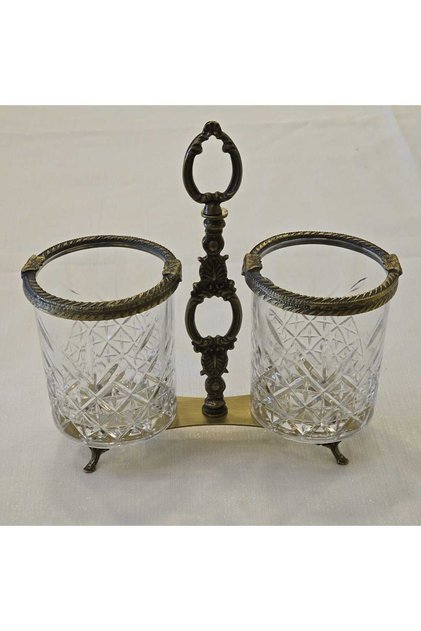 Antique Double Spoon Holder