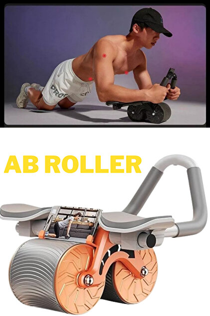 İXOMAN Akıllı Frenli Ab Roller Karın Kası Spor Aleti Fitness Mekik