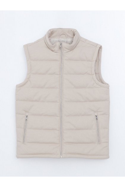 Vizyon New Season Slim Fit Stand Collar Men's Puffer Vest