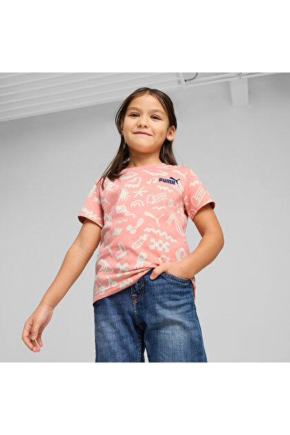 Tricou roz pentru copii Sandy Adventures Aop