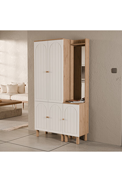 ホソバヒルムシロ Mezza Set 5084-5088 Rapsody Sağ Aynalı 5 Kapaklı (MEMBRAN) 5