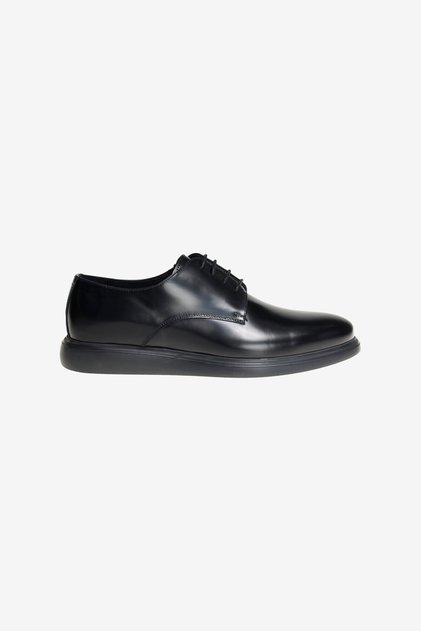 Men's Black 100% Leather Comfortable Sole Classic Shoes