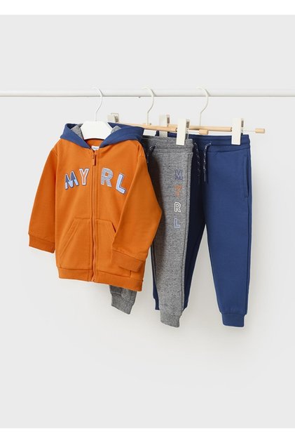 Baby Boy Tracksuit Set - Hooded 2 Pants