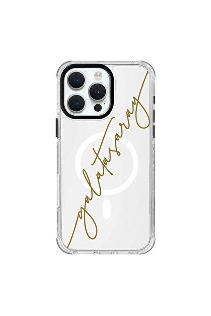 iPhone 16 Pro Max Compatible Galatasaray Handwriting Magsafe Licensed Phone Case