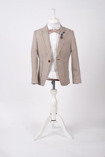 Boy's Slim Fit Single Button Jacket
