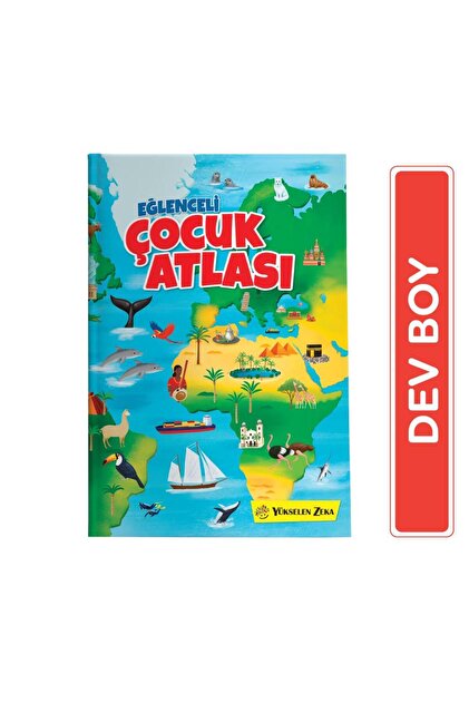 yükselen zeka Yükselen Eğlenceli Çocuk Atlası 34x25 dev ciltli