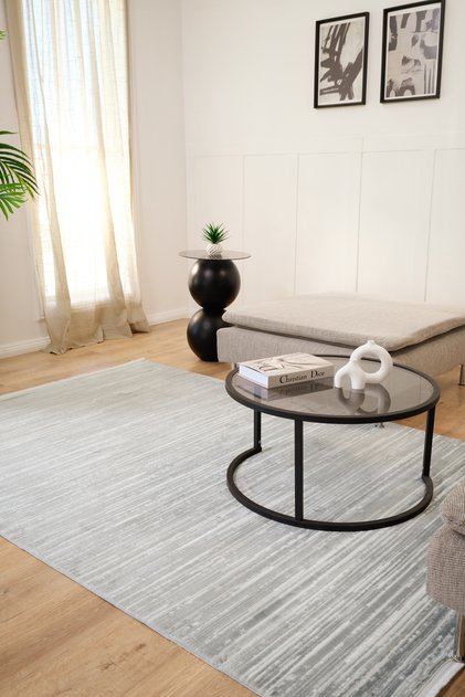 7/24 Elegante Evore Grey Salon Mutfak Halısı Yolluk