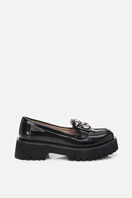 Siyah Kadın Loafer Ayakkabı 01AYY307990A100