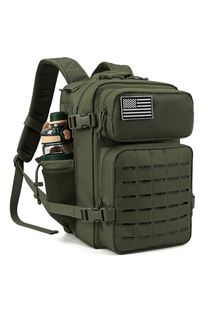 Green 25L Tactical Backpack Outdoor Bag for Fitness MOLLE Backpack GYM For Women/Men EDC Hiking Surv