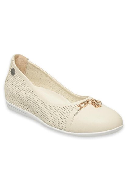 D25Ya-7115 Women's Leather Ballerinas