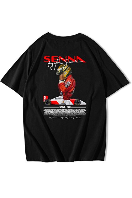 BRZ COLLECTION Unisex Oversize Ayrton Senna T-shirt - Fiyatı