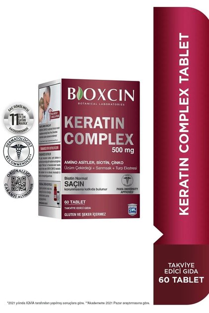 Keratin Complex 500mg 60 Tablet 5'li