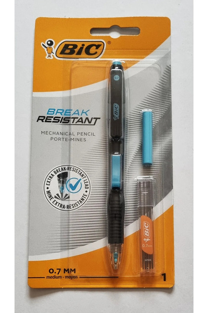 Break Resistant Yandan Basmalı 07 Uçlu Kalem + Japon 07 Uç + Silgi Yedekli Set - Renk Seçenekli