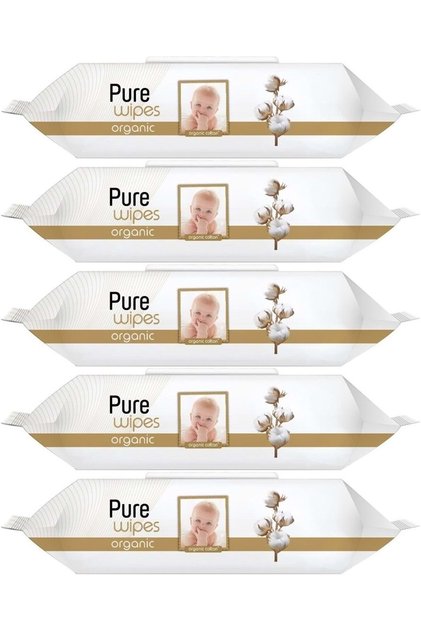 Islak Havlu Mendil 90 Yaprak Pamuklu (5 Li Set) 450