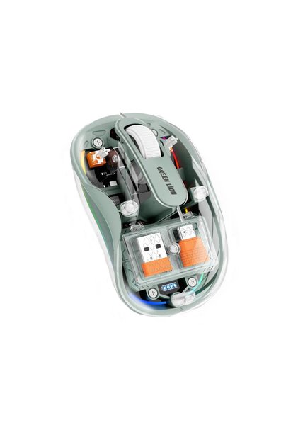 Şeffaf Tasarımlı Kablosuz Mouse 2400DPI 3 Cihaz Destekli