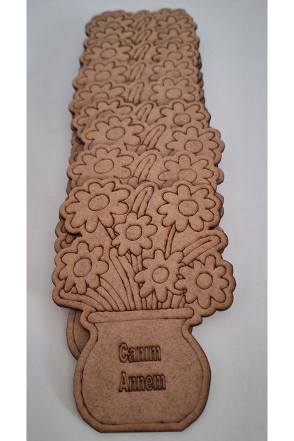 20-Piece Vase Flower My Dear Mother Wooden Toy Activity Mother's Day Activity School Nursery Art Set