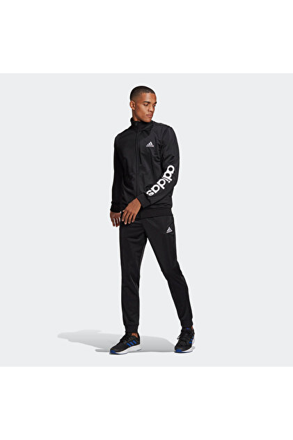 adidas Primegreen Essentials Linear Men's Black Tracksuit Set