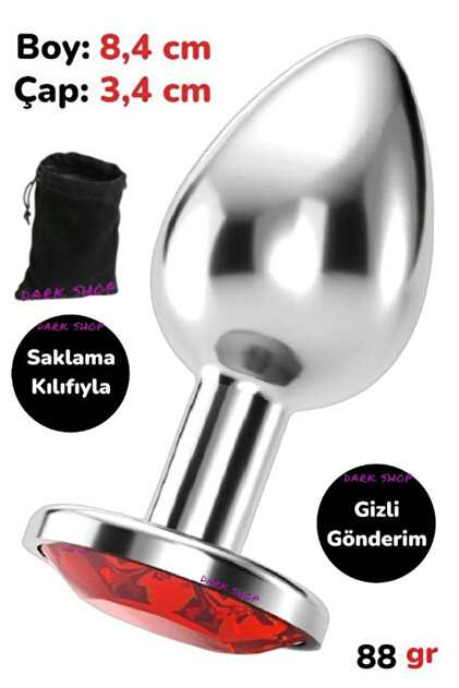 anal plug yorum Taşlı Metal Anal Plug Full Set