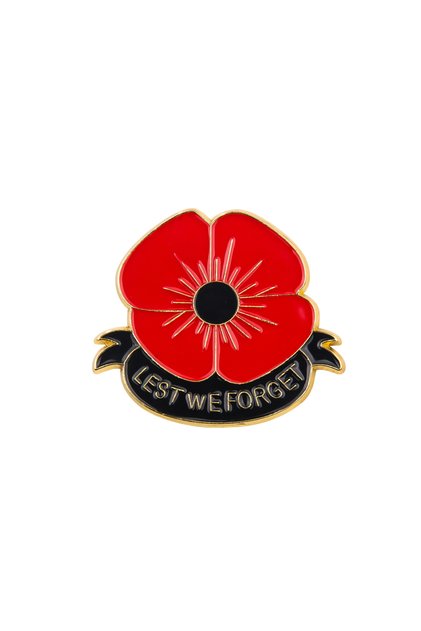 Silver Plated D-DAY 80th Anniversary Commemorative Pins Brooch Poppy Lest We Forget Badge Brooch Vet